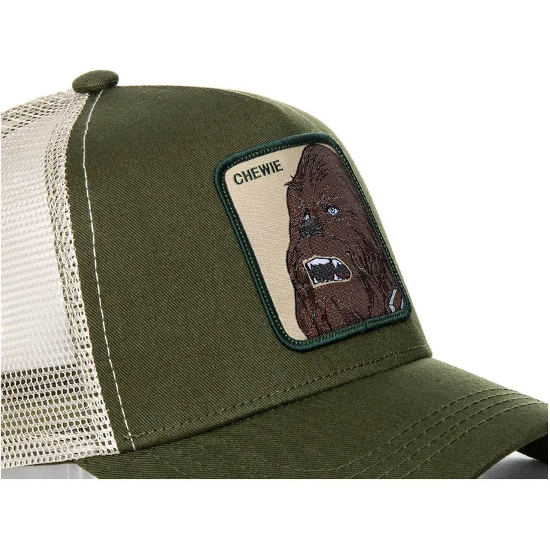 kasketter-buet-gron-snapback-chewbacca-star-wars-af-capslab