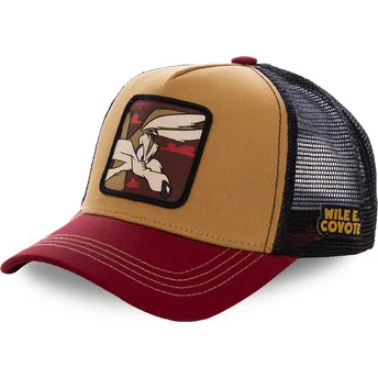 Brun, sort og rød trucker-kasket Coyote COY2 Looney Tunes fra Capslab