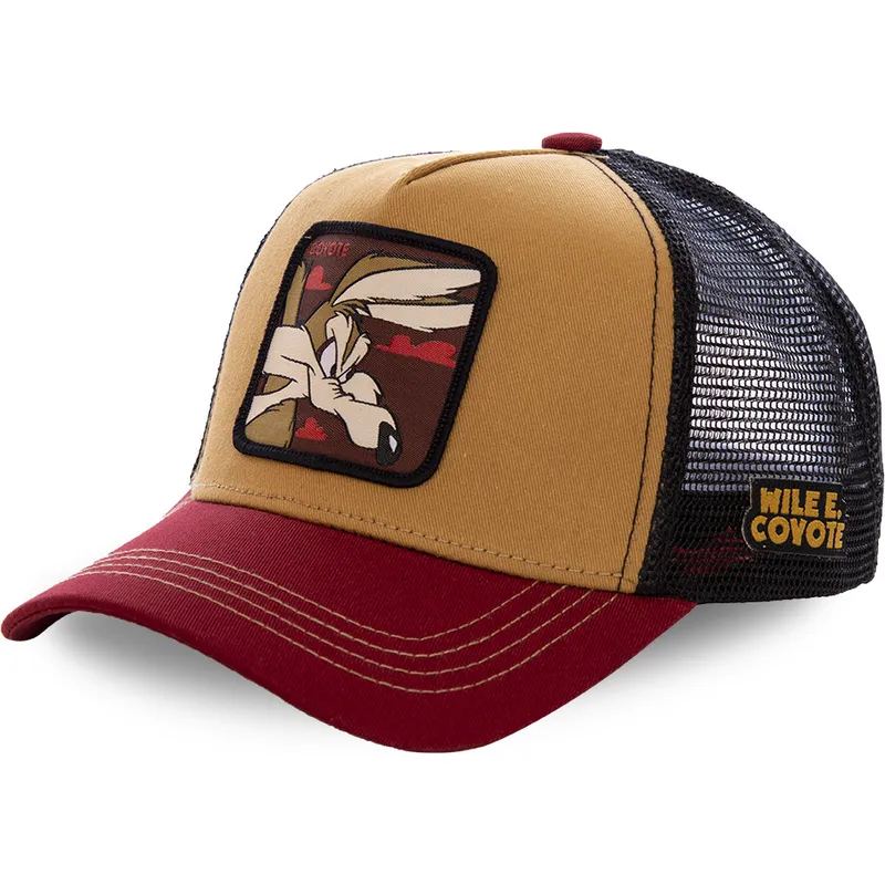 brun-sort-og-rod-trucker-kasket-coyote-coy2-looney-tunes-fra-capslab