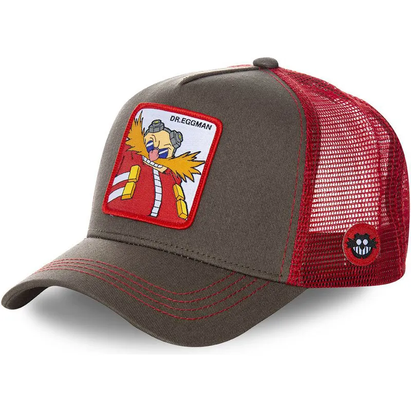 kasketter-buet-gra-snapback-doctor-eggman-sonic-the-hedgehog-af-capslab