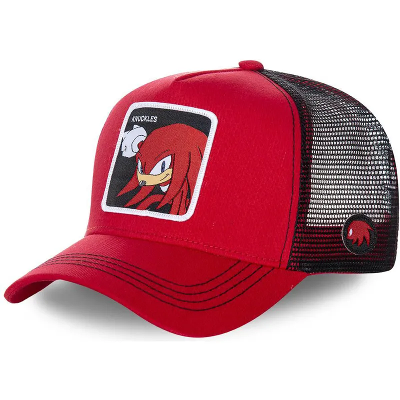 kasketter-buet-rod-snapback-knuckles-the-echidna-sonic-the-hedgehog-af-capslab