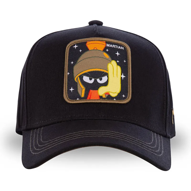 kasketter-buet-sort-snapback-marvin-marsboeren-looney-tunes-af-capslab