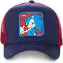 kasketter-buet-marinebla-snapback-sonic-sonic-the-hedgehog-af-capslab