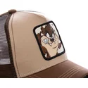 brun-trucker-kasket-tasmansk-djaevel-taz2-looney-tunes-fra-capslab