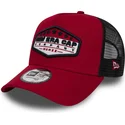 kasketter-buet-rod-snapback-a-frame-af-new-era