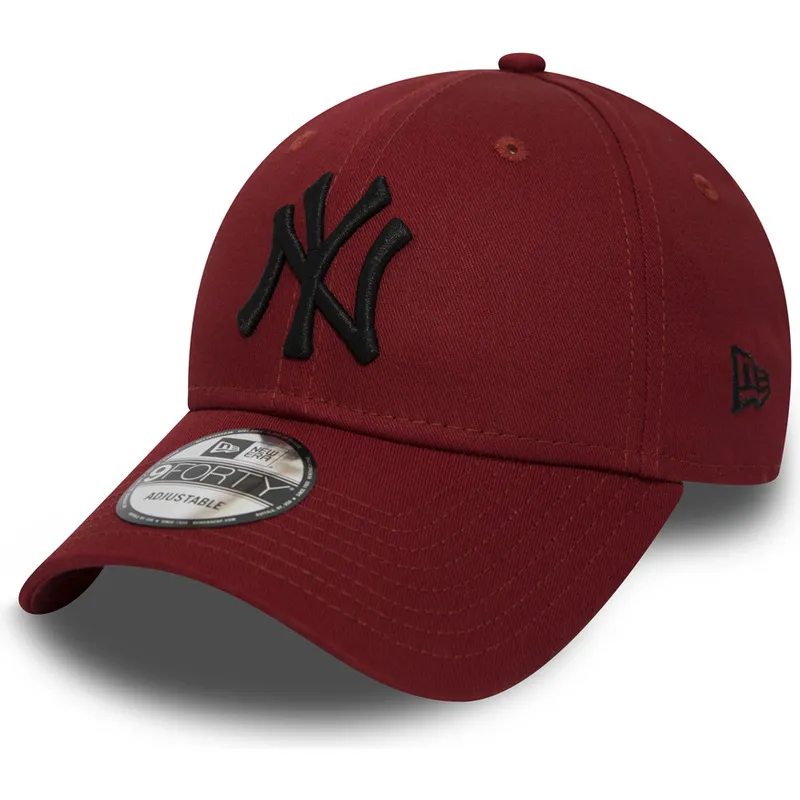 kasketter-buet-rod-justerbar-rem-negro-9forty-essential-fra-new-york-yankees-mlb-af-new-era