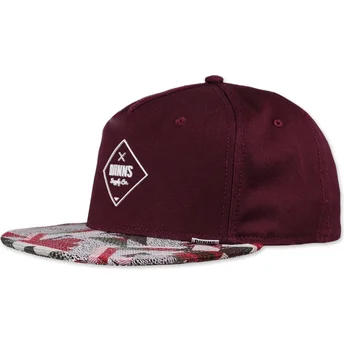 Djinns 5-panel granat snapback gummi Aztek kasket