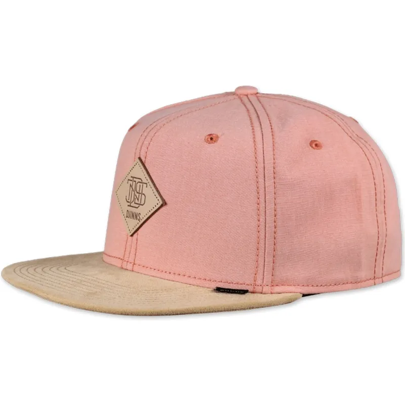 gorra-6-panel-rosa-snapback-melange-twill-fra-djinns