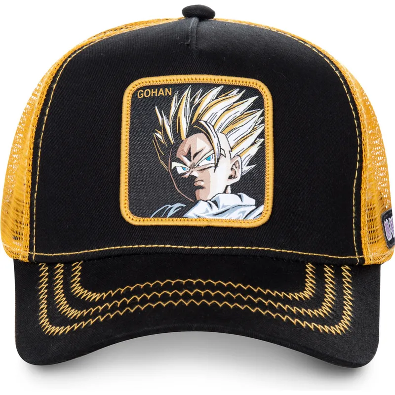 trucker-kasket-sort-og-gul-son-gohan-super-saiyan-2-dbzsup-dragon-ball-fra-capslab