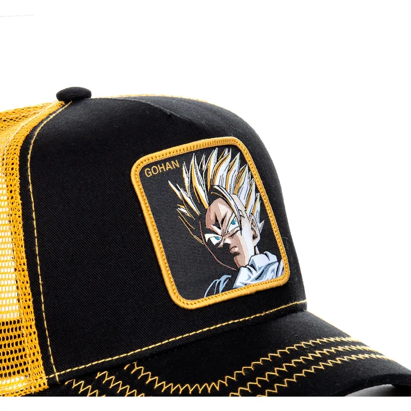trucker-kasket-sort-og-gul-son-gohan-super-saiyan-2-dbzsup-dragon-ball-fra-capslab