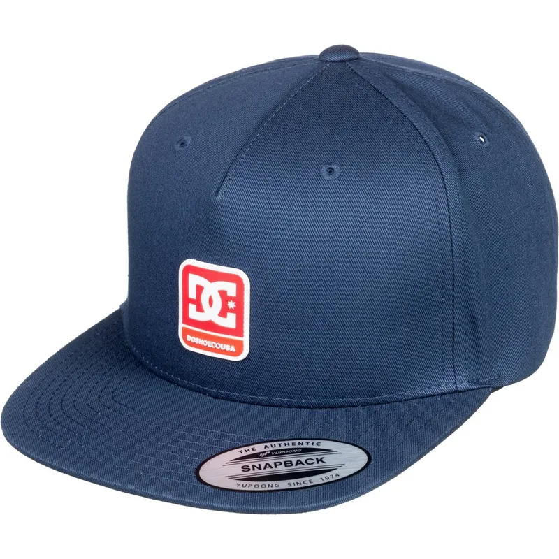 kasketter-flad-marinebla-snapback-af-dc-shoes