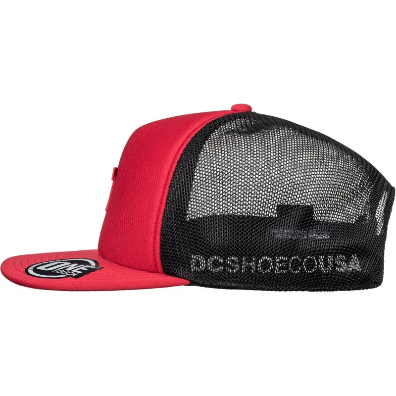 kasketter-buet-rod-snapback-af-dc-shoes