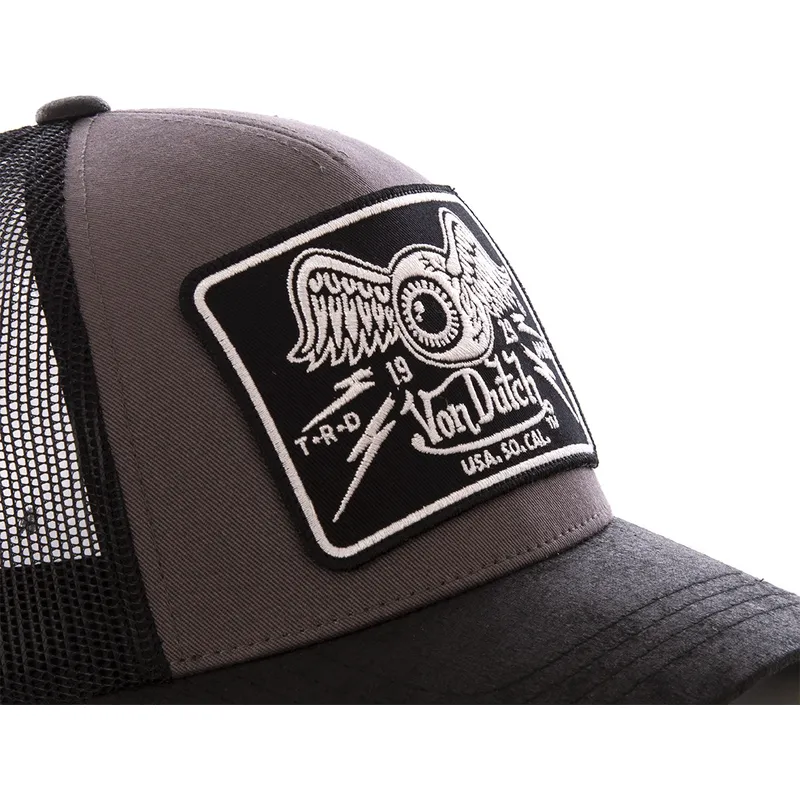 kasketter-buet-gra-snapback-af-von-dutch