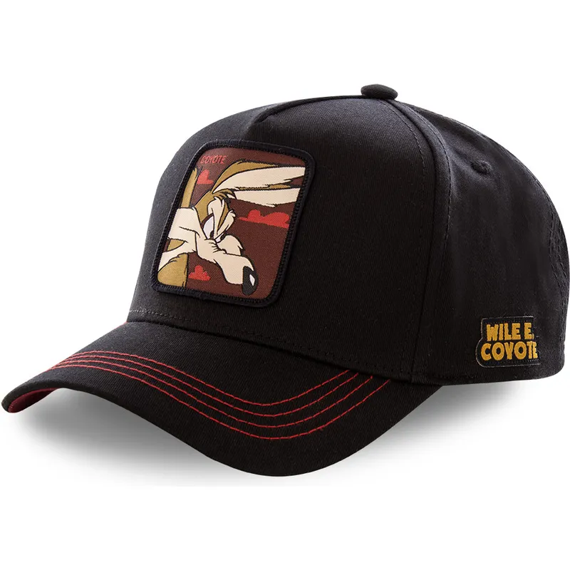 kasketter-buet-sort-snapback-coyote-looney-tunes-af-capslab