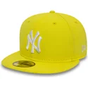 kasketter-flad-gul-tilpasset-59fifty-essential-fra-new-york-yankees-mlb-af-new-era