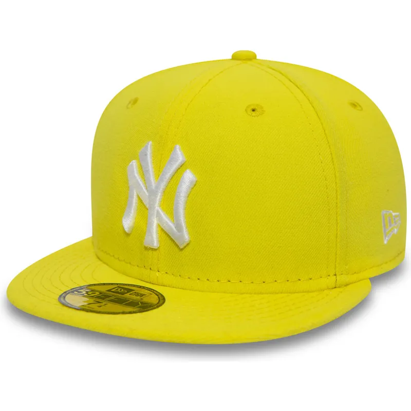 kasketter-flad-gul-tilpasset-59fifty-essential-fra-new-york-yankees-mlb-af-new-era kasketter-flad-gul-tilpasset-59fifty-essential-fra-new-york-yankees-mlb-af-new-era
