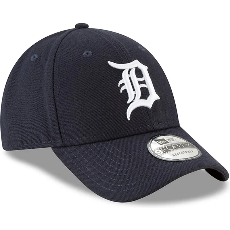 kasketter-buet-marinebla-justerbar-rem-9forty-the-league-fra-detroit-tigers-mlb-af-new-era
