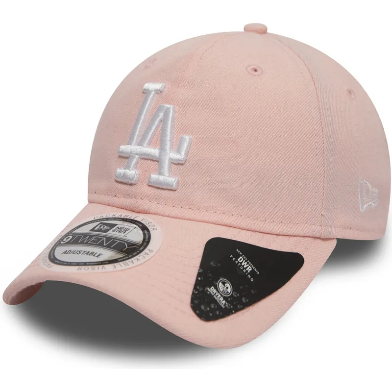 kasketter-buet-rosa-justerbar-rem-9twenty-dryera-packable-fra-los-angeles-dodgers-mlb-af-new-era kasketter-buet-rosa-justerbar-rem-9twenty-dryera-packable-fra-los-angeles-dodgers-mlb-af-new-era
