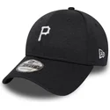 pittsburgh-pirates-mlb-new-era-9forty-shadow-tech-sort-justerbar-buet-kasket
