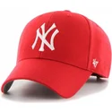 kasketter-buet-rod-justerbar-rem-til-barn-mvp-fra-new-york-yankees-mlb-af-47-brand