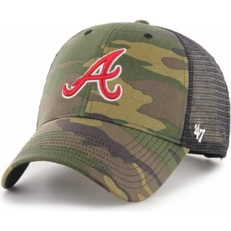 kasketter-buet-camouflage-snapback-mvp-branson-fra-atlanta-braves-mlb-af-47-brand kasketter-buet-camouflage-snapback-mvp-branson-fra-atlanta-braves-mlb-af-47-brand