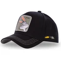sort-snapback-kasket-med-buet-skygge-bugs-bunny-bun3-looney-tunes-fra-capslab