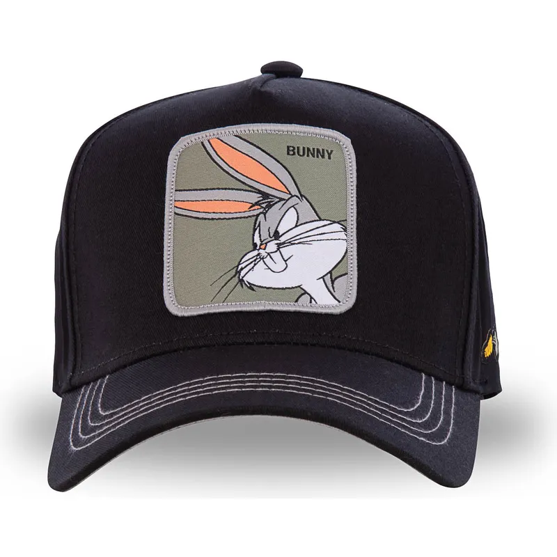 kasketter-buet-sort-snapback-bugs-bunny-looney-tunes-af-capslab