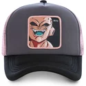 gorra-trucker-gra-og-lyserod-kid-buu-buu3m-dragon-ball-fra-capslab