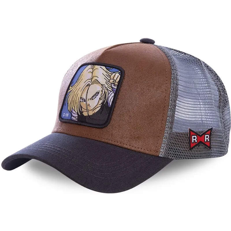 kasketter-buet-brun-snapback-c-18-dragon-ball-af-capslab