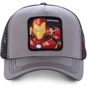 kasketter-buet-gra-snapback-iron-man-marvel-comics-af-capslab