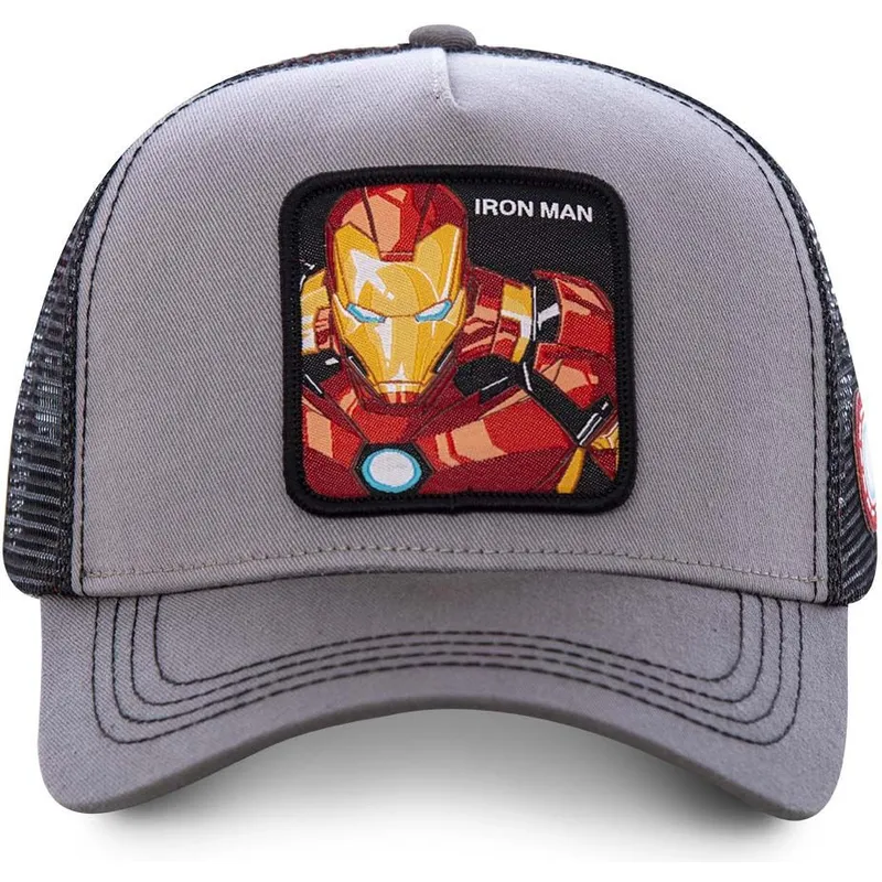 kasketter-buet-gra-snapback-iron-man-marvel-comics-af-capslab