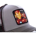 kasketter-buet-gra-snapback-iron-man-marvel-comics-af-capslab