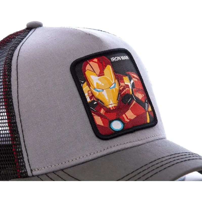 kasketter-buet-gra-snapback-iron-man-marvel-comics-af-capslab