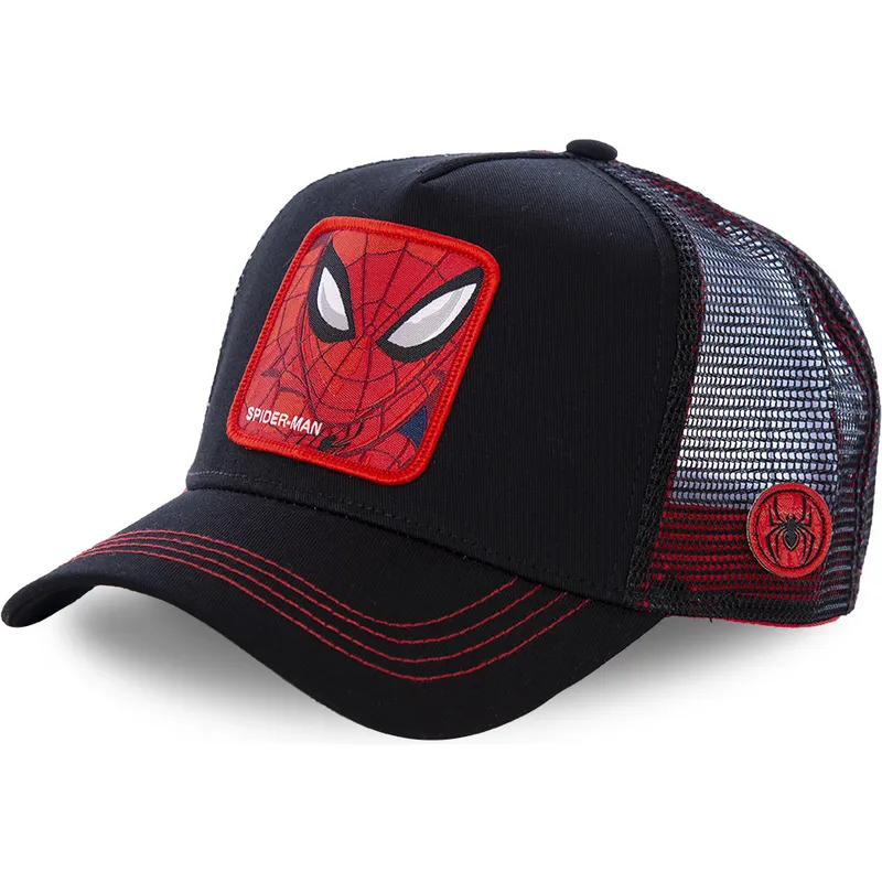 kasketter-buet-sort-snapback-spider-man-marvel-comics-af-capslab kasketter-buet-sort-snapback-spider-man-marvel-comics-af-capslab