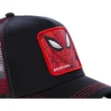 kasketter-buet-sort-snapback-spider-man-marvel-comics-af-capslab