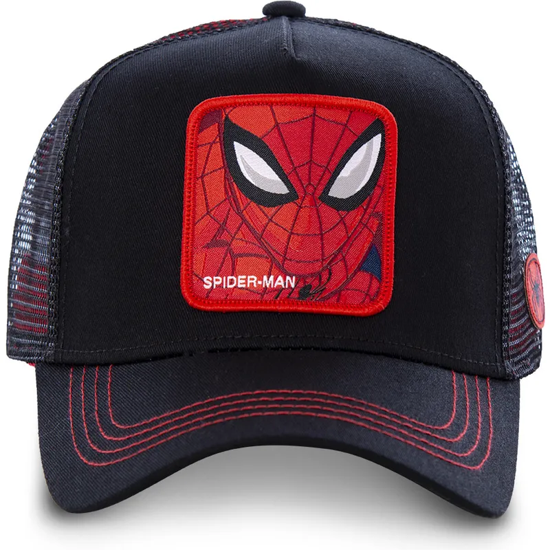 kasketter-buet-sort-snapback-spider-man-marvel-comics-af-capslab kasketter-buet-sort-snapback-spider-man-marvel-comics-af-capslab