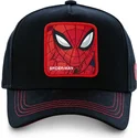 kasketter-buet-sort-snapback-spider-man-marvel-comics-af-capslab