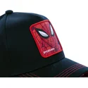 kasketter-buet-sort-snapback-spider-man-marvel-comics-af-capslab