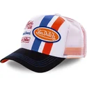 von-dutch-mcqora-hvid-og-orange-trucker-kasket