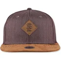 kasketter-flad-brun-snapback-af-djinns