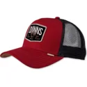kasketter-buet-rod-snapback-af-djinns