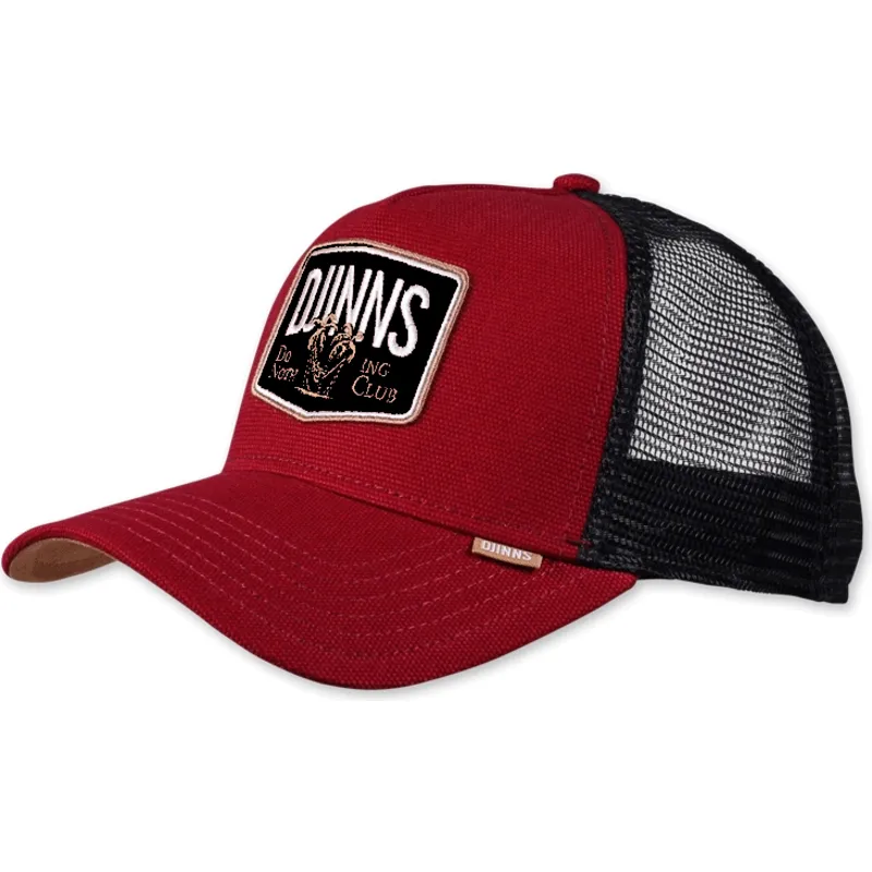 kasketter-buet-rod-snapback-af-djinns