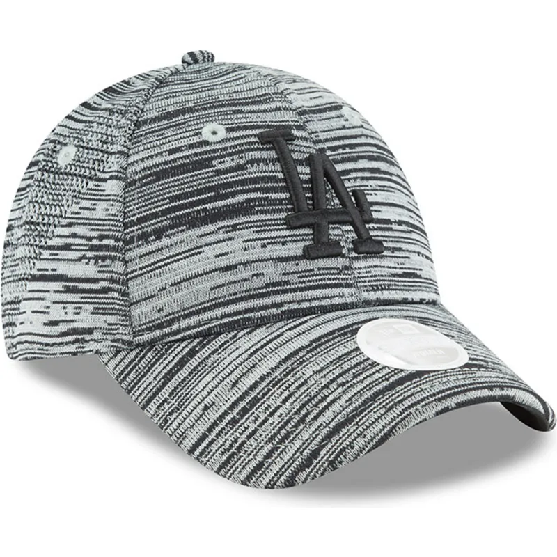 kasketter-buet-gra-justerbar-rem-negro-9forty-engineered-fit-fra-los-angeles-dodgers-mlb-af-new-era