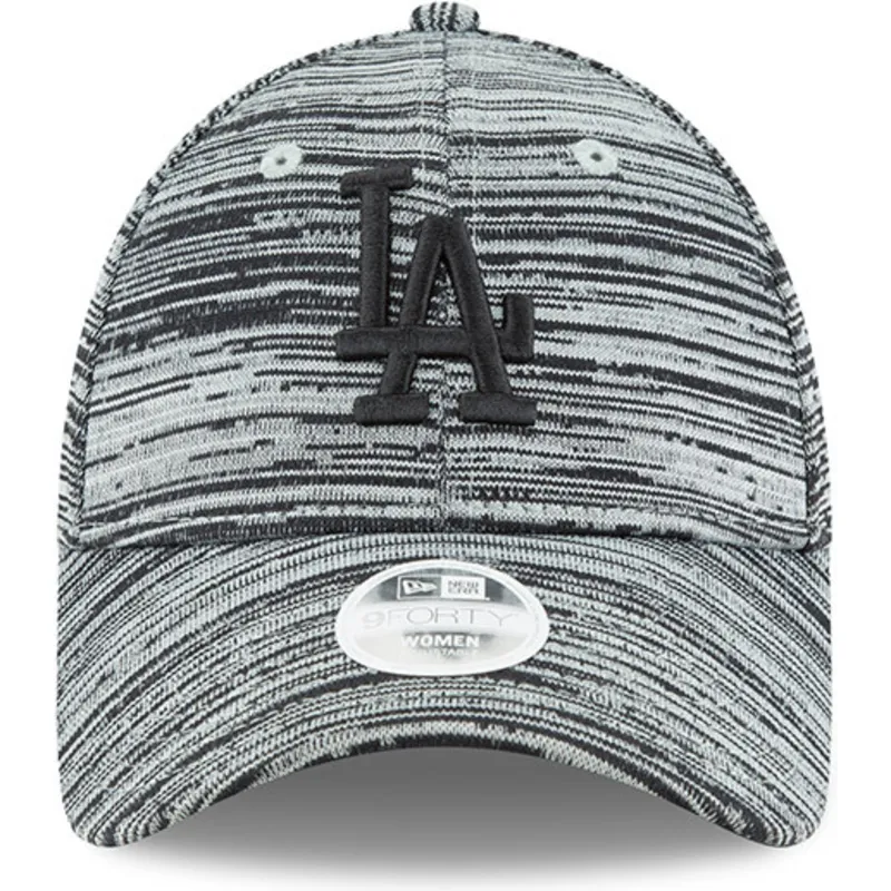 kasketter-buet-gra-justerbar-rem-negro-9forty-engineered-fit-fra-los-angeles-dodgers-mlb-af-new-era