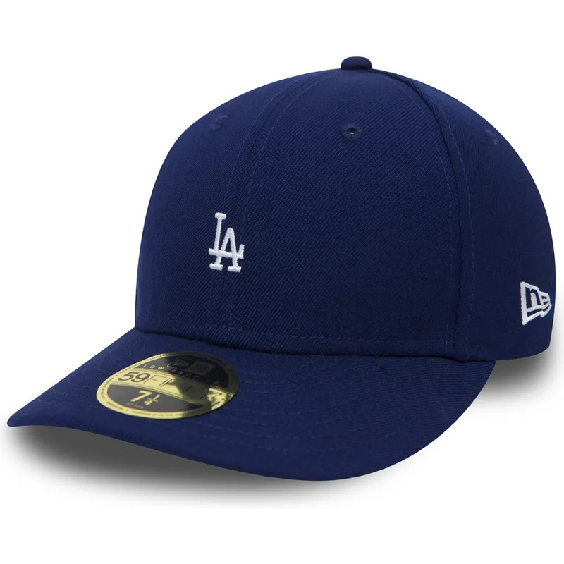 kasketter-flad-bla-tilpasset-59fifty-low-profile-mini-fra-los-angeles-dodgers-mlb-af-new-era