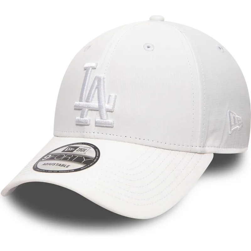 kasketter-buet-hvid-justerbar-rem-9forty-nano-ripstop-fra-los-angeles-dodgers-mlb-af-new-era