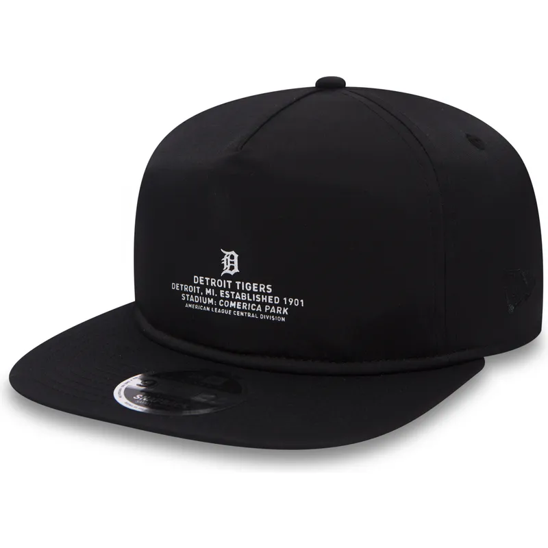 sort-snapback-9fifty-monochrome-script-kasket-fra-detroit-tigers-mlb-fra-new-era