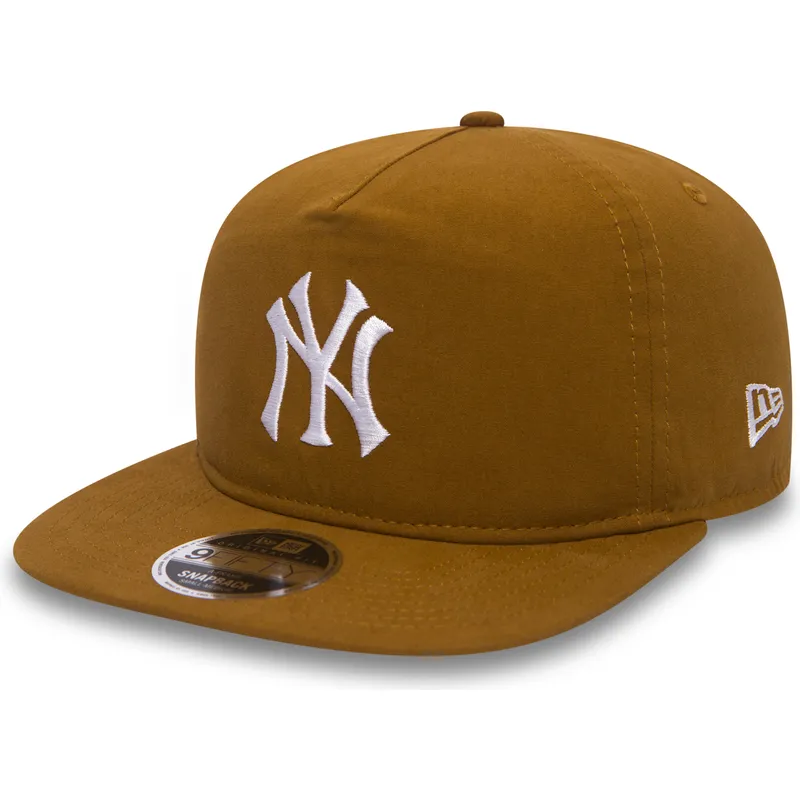 brun-snapback-9fifty-a-frame-lightweight-kasket-fra-new-york-yankees-mlb-fra-new-era