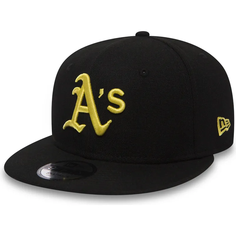 kasketter-flad-sort-snapback-9fifty-essential-league-fra-atlanta-braves-mlb-af-new-era
