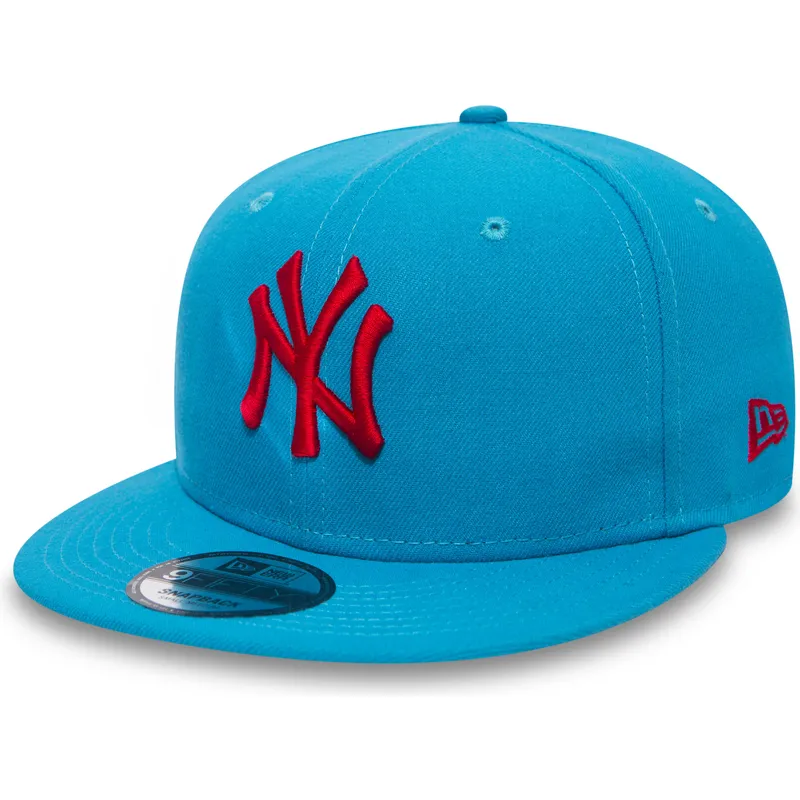 new-era-new-york-yankees-mlb-9fifty-essential-league-bla-snapback-kasket-med-rodt-logo